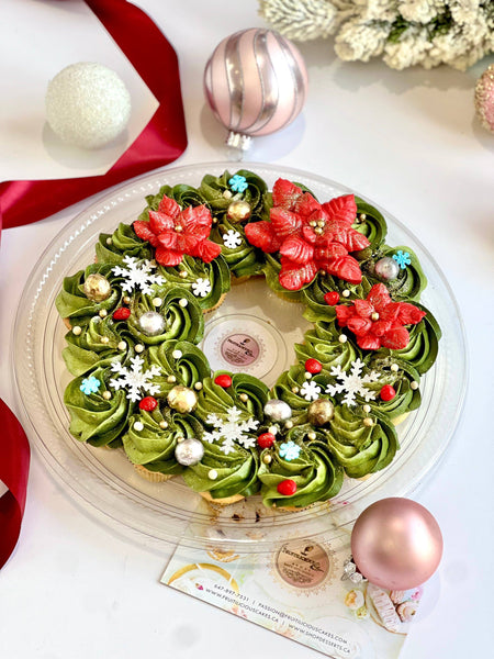 Vegan Holiday Cupcake Wreath - Shop Desserts